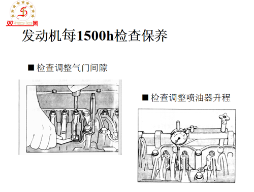 發(fā)動(dòng)機(jī)每1500h檢查保養(yǎng)